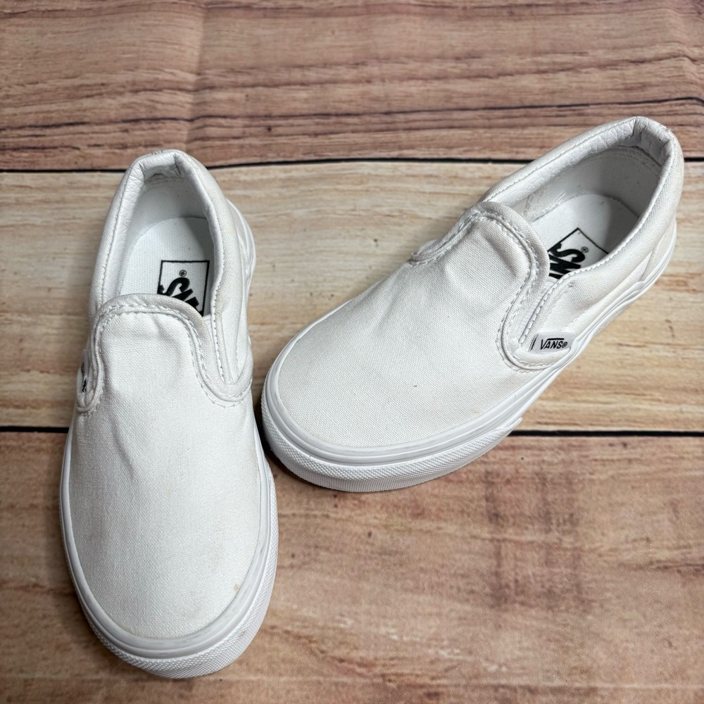 Slip-On Vans White Kids Toddler Size 11